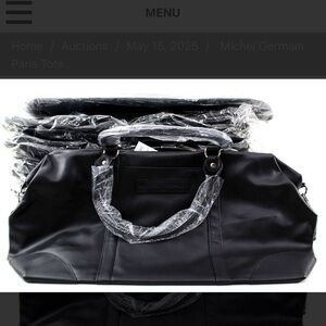 Michel Germain black tote bag. NWT